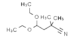 4,4-Bis(ethyloxy)-2,2-dimethylbutanenitrile