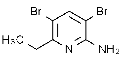 2-Amino-3,5-dibromo-6-ethylpyridine