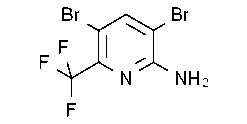 2-Amino-3,5-dibromo-6-trifluoromethylpyridine