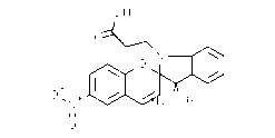 1-(ß-Carboxyethyl)-3,3-dimethyl-6'-nitrospiro[indoline-2,2'-2H-benzopyran]