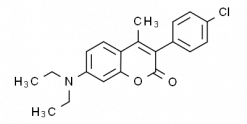 3-(p-Chlorophenyl)-7-(diethylamino)-4-methylcoumarin