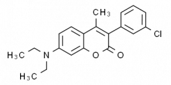 3-(m-Chlorophenyl)-7-(diethylamino)-4-methylcoumarin