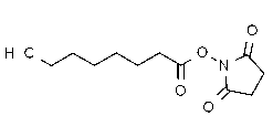 Octanoic acid N-hydroxysuccinimide ester