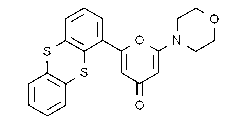 2-Morpholin-4-yl-6-thianthren-1-yl-pyran-4-one
