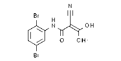 2-Cyano-N-(2,5-dibromophenyl)-3-hydroxy-2-butenamide