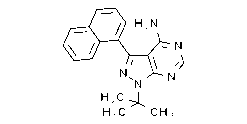 4-Amino-1-tert-butyl-3-(1'-naphthyl)pyrazolo[3,4-d]pyrimidine