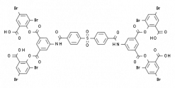 5,5'-[Sulfonylbis(4,1-phenylenecarbonylimino)]bis-1,3-benzenedicarboxylic acid 1,1',3,3'-tetrakis-2,4-dibromo-6-carboxyphenyl) ester