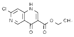 7-Chloro-1,4-dihydro-4-oxo-1,6-naphthyridine-3-carboxylic acid ethyl ester