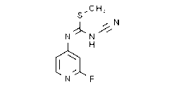 N-Cyano-N'-(2-fluoro-4-pyridinyl)-carbamimidothioic acid methyl ester