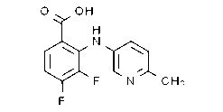 3,4-Difluoro-2-[(6-methyl-3-pyridinyl)amino]-benzoic acid
