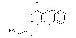 1-[(2-hydroxyethoxy)methyl]-5-methyl-6-(phenylthio)2,4(1H,3H)-pyrimidinedione