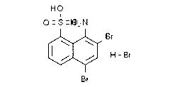8-Amino-5,7-dibromonaphthalene-1-sulfonic acid hydrobromide