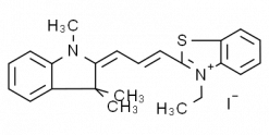 2-[3-(1,3-Dihydro-1,3,3-trimethyl-2H-indol-2-ylidene)-1-propenyl]-3-ethyl-benzothiazolium iodide