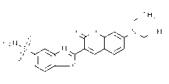 2-[7-(Diethylamino)-2-oxo-2H-1-benzopyran-3-yl]-5-benzoxazolesulfonamide