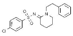 4-Chloro-N-[1-(2-phenylethyl)-2-piperidinylidene]-benzenesulfonamide