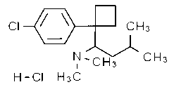 1-(4-Chlorophenyl)-N,N-dimethyl-alpha-(2-methylpropyl)-cyclobutanemethanamine hydrochloride