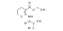 3,4-Dihydro-6-[(2-methyl-1-oxopropyl)amino]-2H-thiopyran-5-carboxylic acid ethyl ester