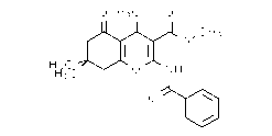 2-(Benzoylamino)-5,6,7,8-tetrahydro-7,7-dimethyl-5-oxo-4--methyl-4H-1-benzopyran-3-carboxylic acid methyl ester