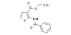 3-Thiophenecarboxylic acid, 2-(benzoylamino)-4,5-dihydro-, ethyl ester