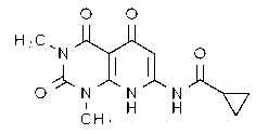 Cyclopropanecarboxamide, N-(1,2,3,4,5,8-hexahydro-1,3-dimethyl-2,4,5-trioxopyrido[2,3-d]pyrimidin-7-yl)-