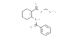 1-Cyclohexene-1-carboxylic acid, 2-(benzoylamino)-, ethyl ester